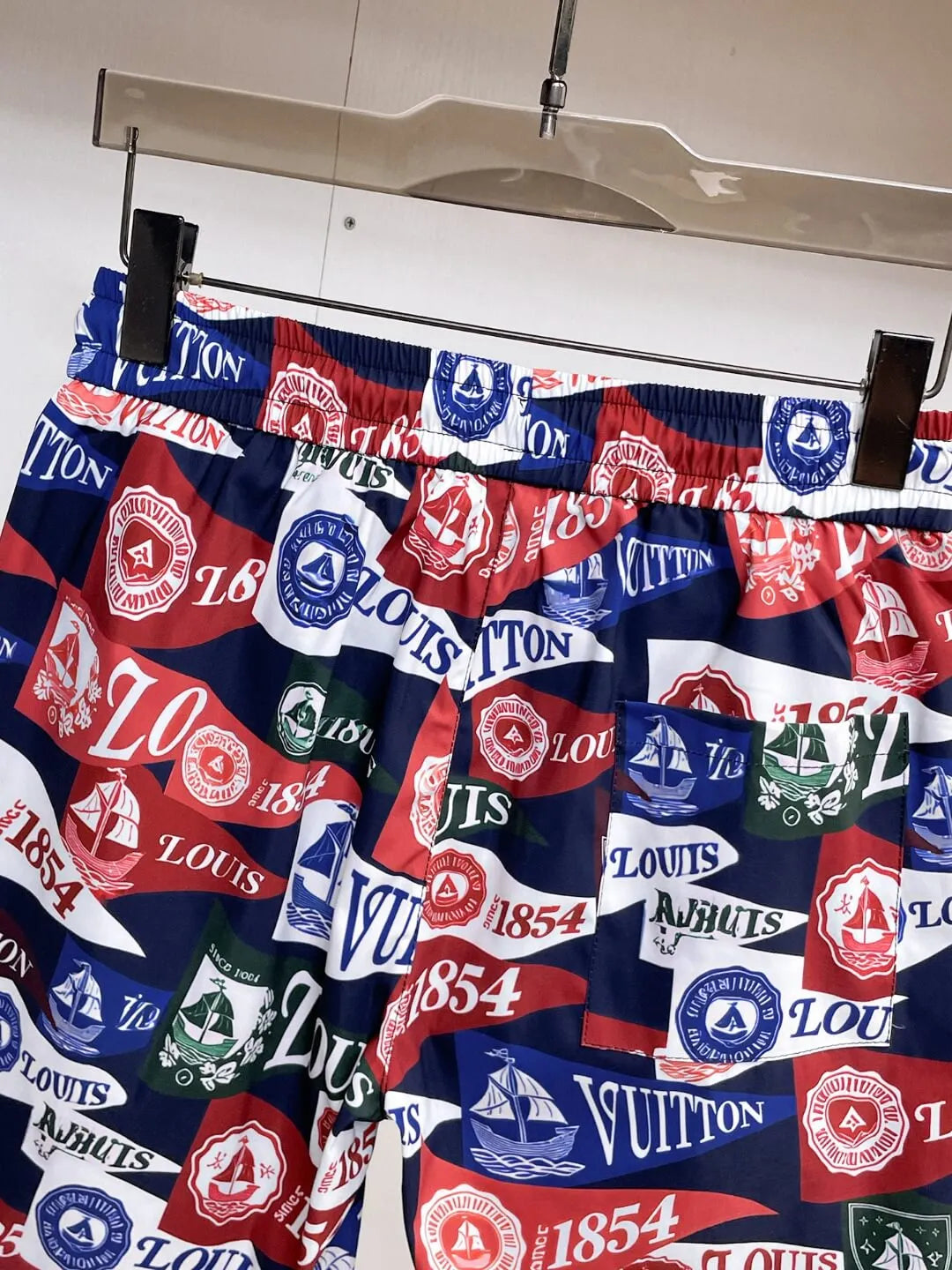 Vintage Flag Full Print Casual Shorts