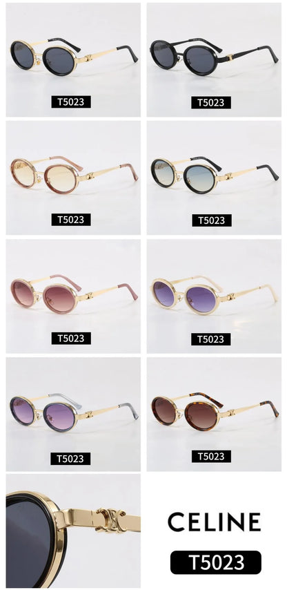 Round Metal Frame Triomphe Sunglasses