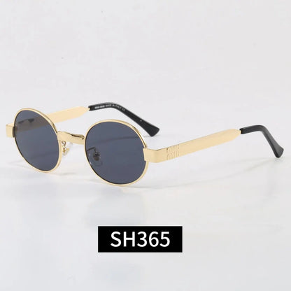 Vintage Thin Metal Round Sunglasses