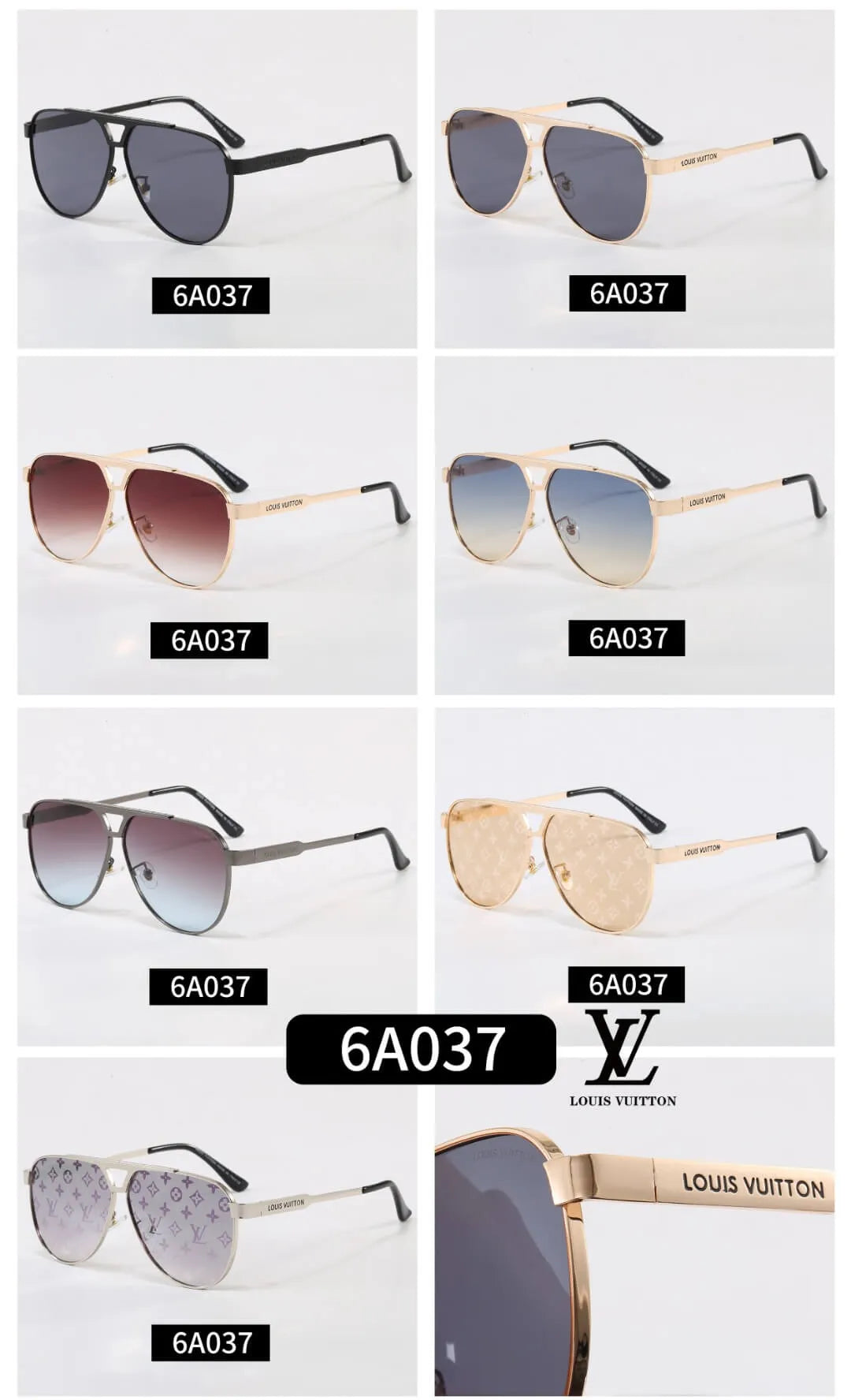 Metal Aviator Sunglasses