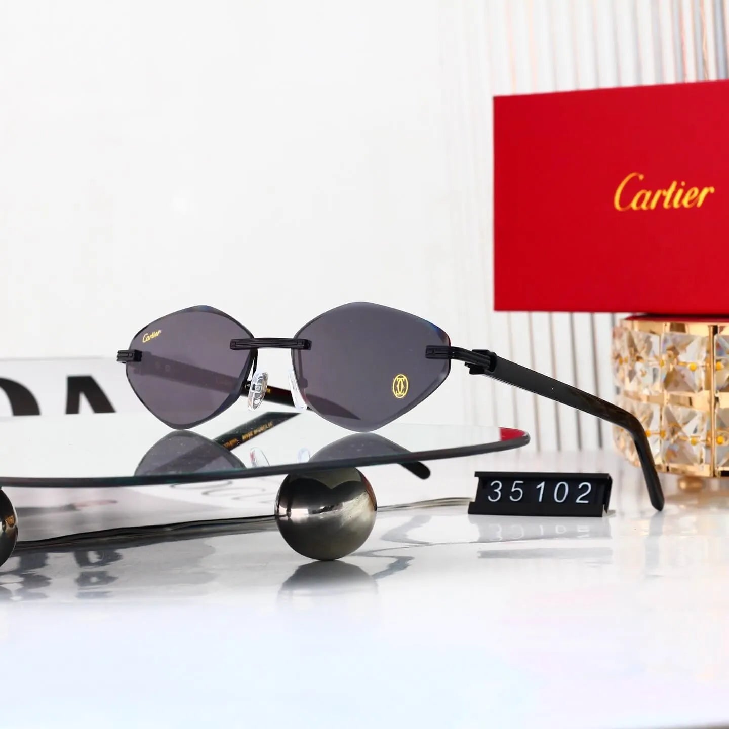 Rimless Polygon Sunglasses