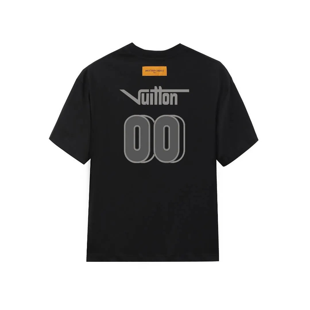 Double Sided 00 Number Letter Print T-Shirt