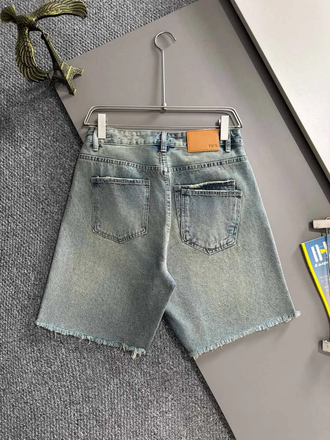 Frayed Hem Vintage Denim Shorts