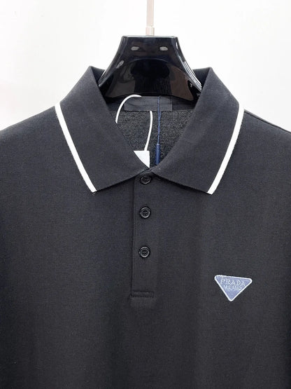 Classic Embroidered Triangle Polo Shirt