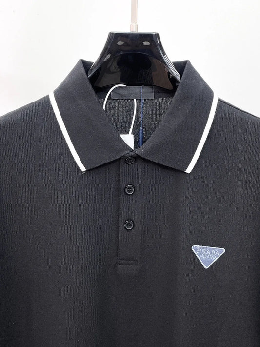 Classic Embroidered Triangle Polo Shirt