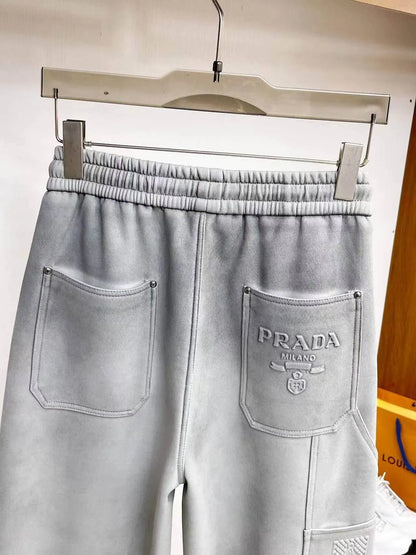 Side Cargo Pocket Embossed Pants