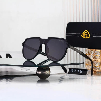 One-Piece Oversized Aviator Sunglasses