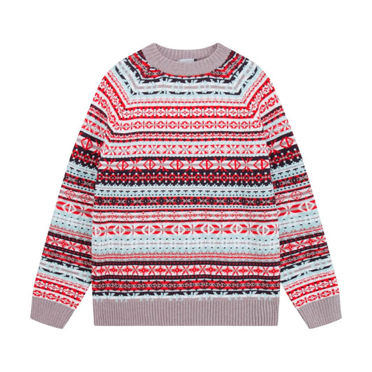 Retro Geo Jacquard Knit