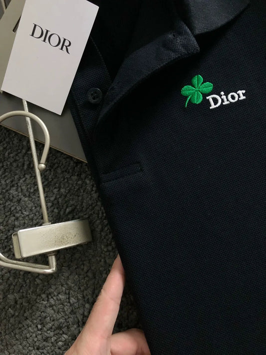 Clover Embroidered Polo Shirt