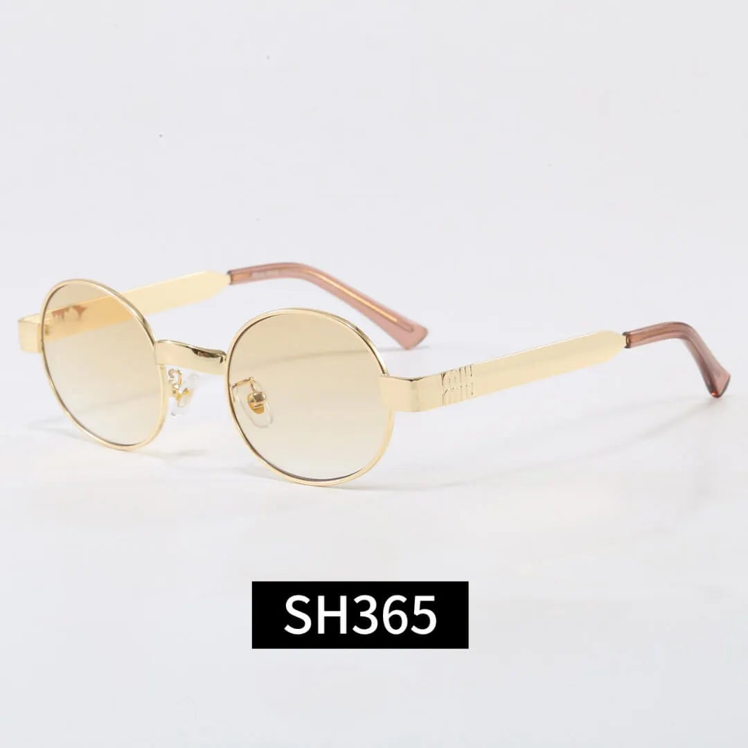 Vintage Thin Metal Round Sunglasses