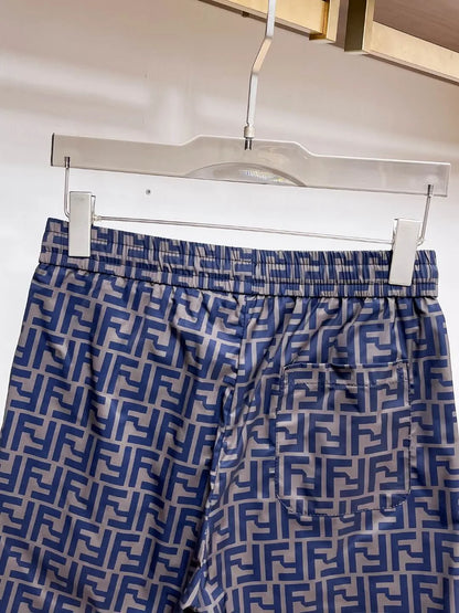 Full FF Monogram Printed Casual Shorts