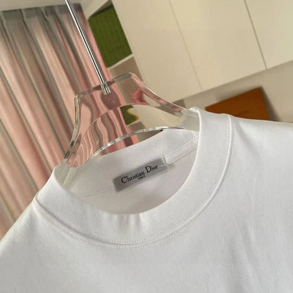 Contrast Crew Neck Casual T‑Shirt