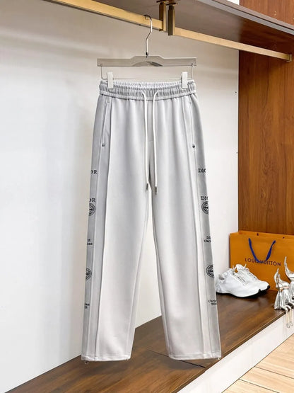 Side Repeating Print Loose‑Fit Pants