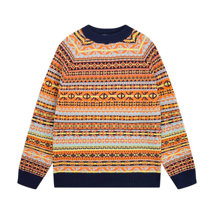 Retro Geo Jacquard Knit