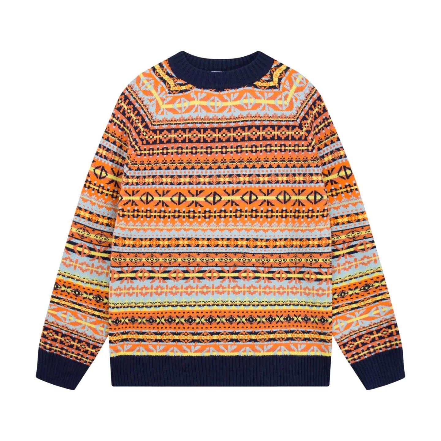 Retro Geo Jacquard Knit