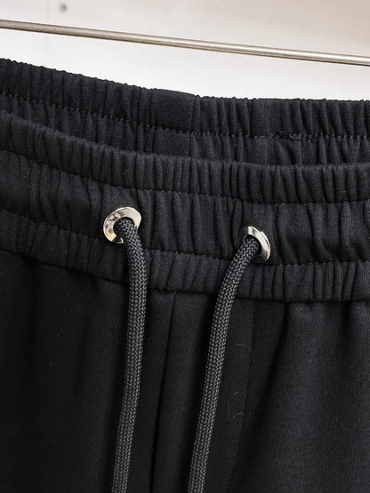 Curved Jacquard Spliced Shorts