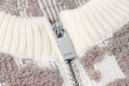 All‑Over Zip Sweater Cardigan