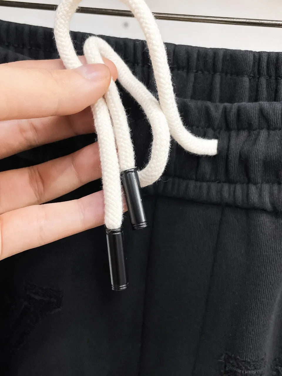 All‑Over Raised Embroidery Relaxed Pants
