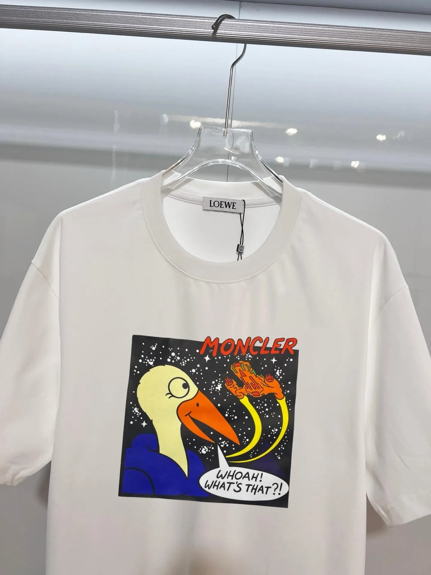 Space Duck Cartoon Oversized T‑shirt