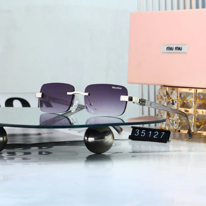 Minimalist Frameless Gradient Shades Sunglasses