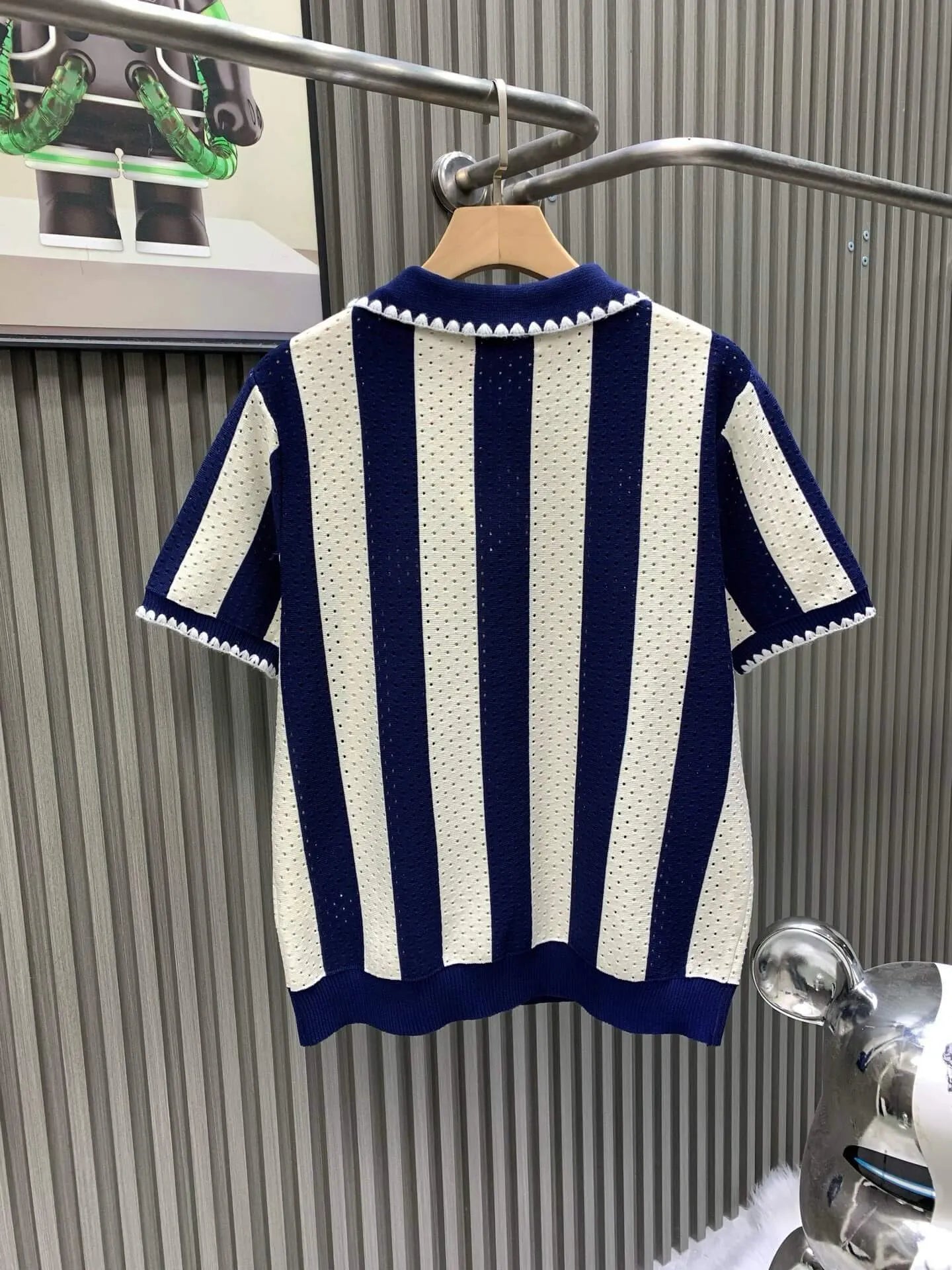 Diamond Jacquard Polo T-Shirt