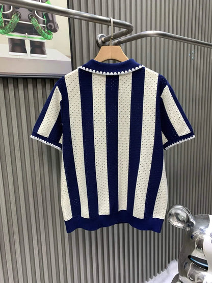 Diamond Jacquard Polo T-Shirt