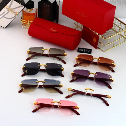 Frameless Designer Lens Sunglasses