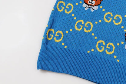 Bear Cartoon Jacquard Sweater