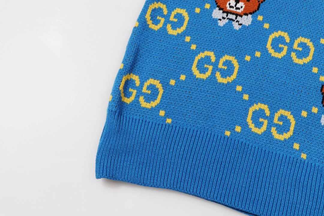 Bear Cartoon Jacquard Sweater