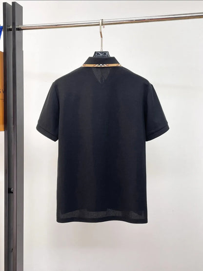 Vintage Striped Collared Polo Shirt