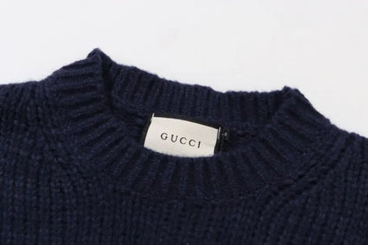 Letter Chunky Knit Sweater