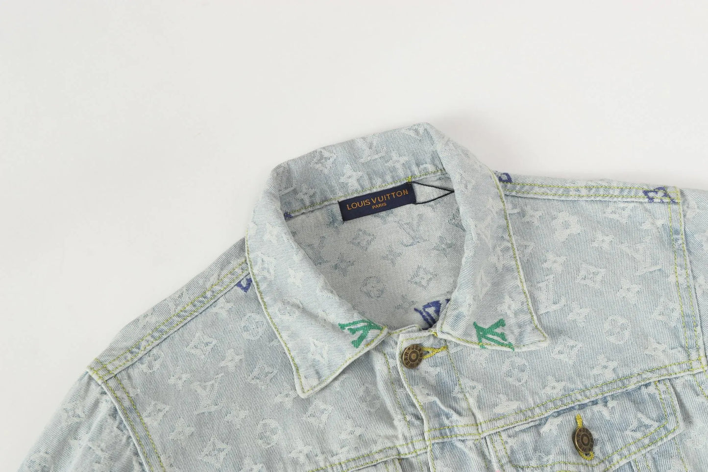 Colorful Embroidered Denim Jacket