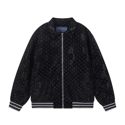 All‑Over Print Rhinestone Jacket