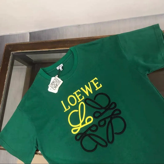 Color-block Printed Pure Cotton Short Sleeve T-shirt
