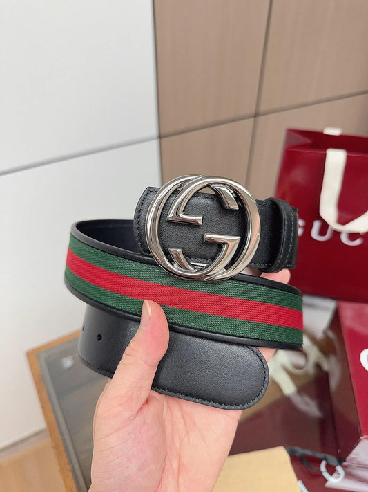 Red‑Green Striped Belt
