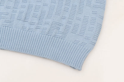 Tone‑on‑Tone Jacquard Sweater