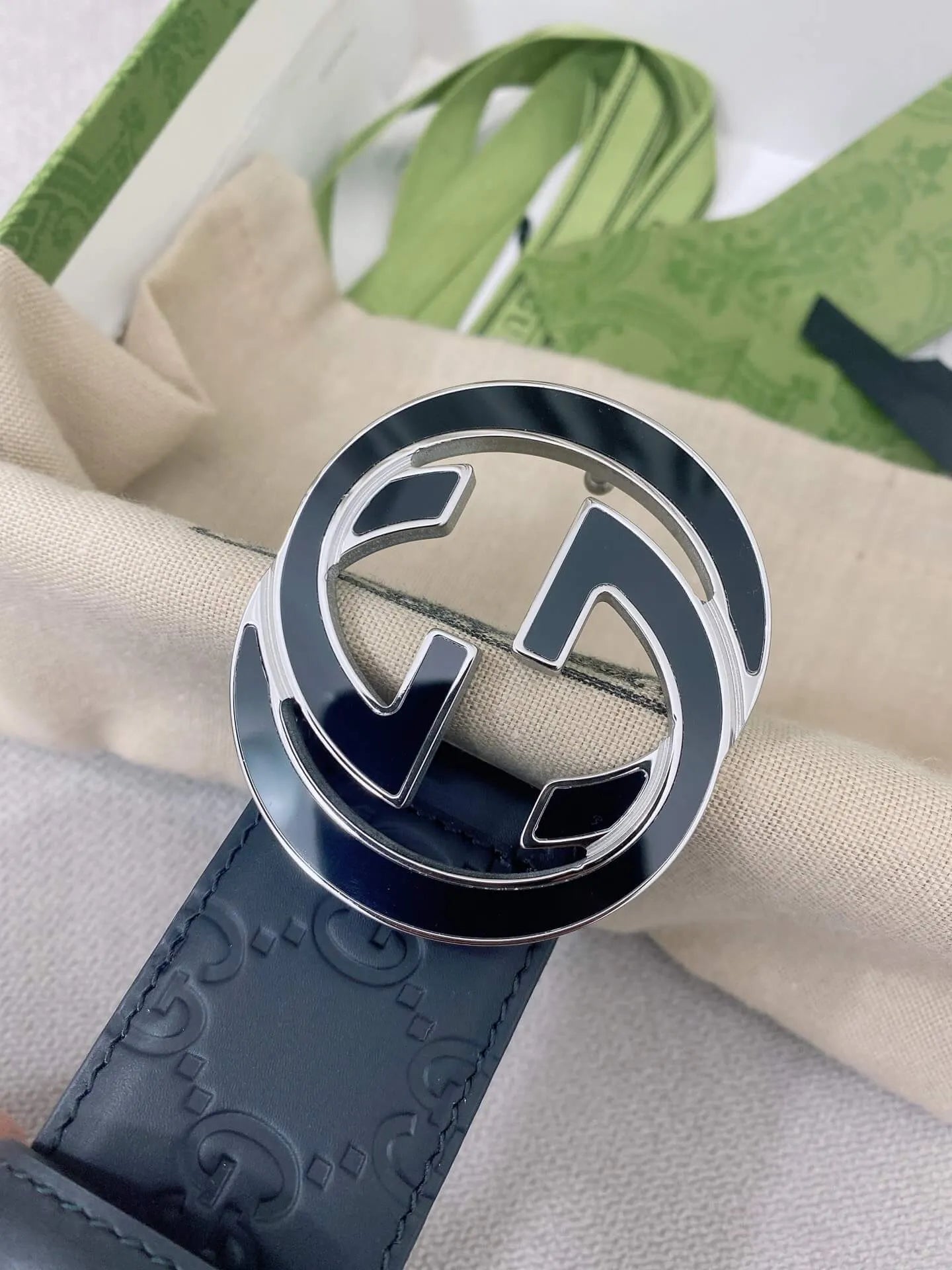 Classic Double G Embossed Belt