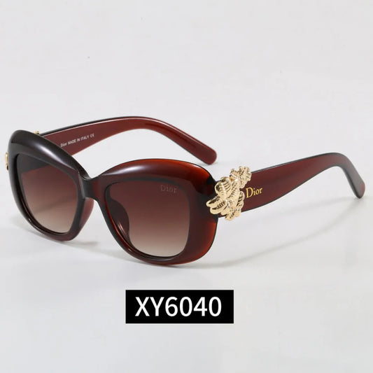 Oval Floral Decor Sunglasses
