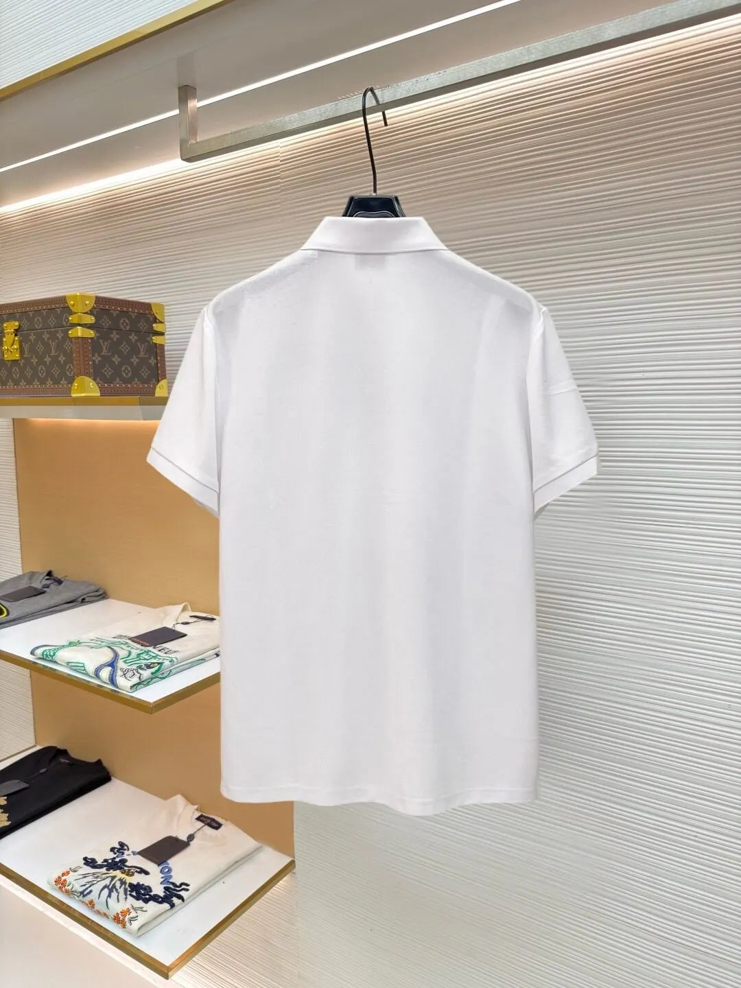 Letter Embroidered Polo Shirt