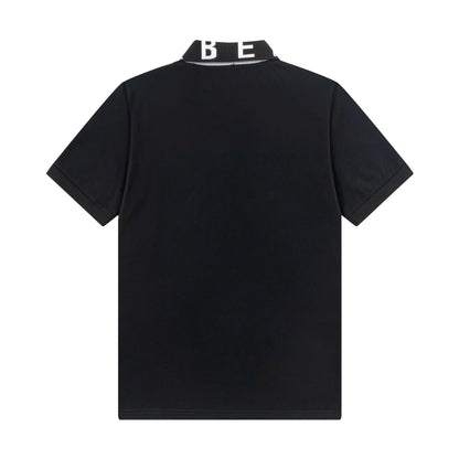 Neckline Letters Polo Shirt