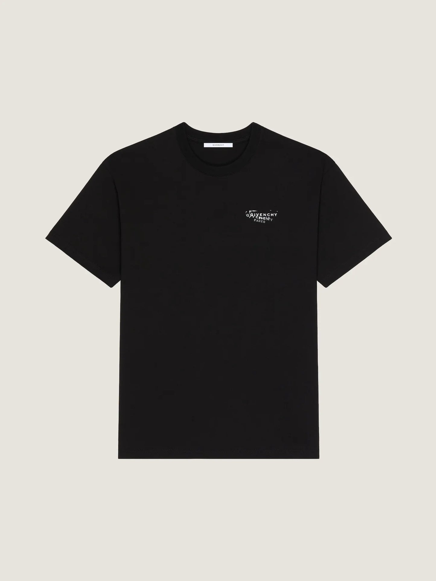 Double‑Exposure Letter Print T‑Shirt