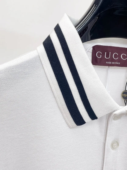Color Block Stripe Polo Shirt