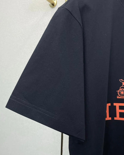 Orange Pattern Print T-Shirt