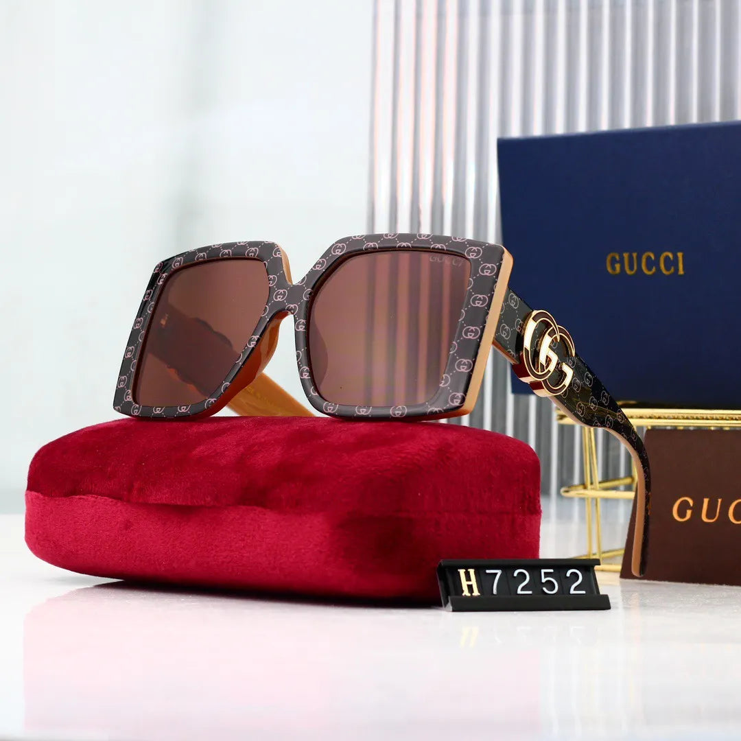 Oversized Letter Temple Sunglasses