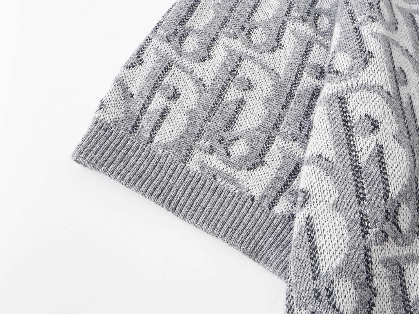 All‑Over Jacquard Knit Polo Shirt