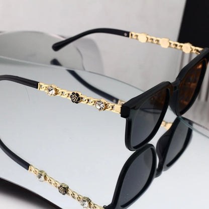 Chain Decor Square Sunglasses