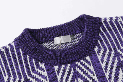 Geometric Jacquard Sweater