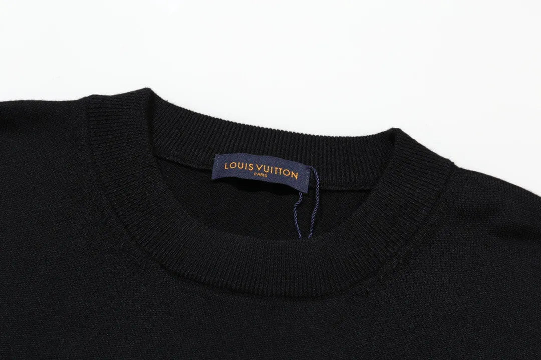 Cuff  Embroidered Crew Sweater