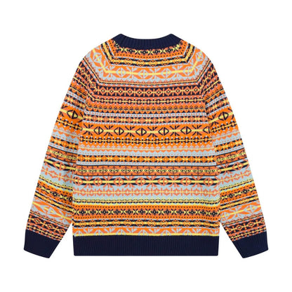 Retro Geo Jacquard Knit