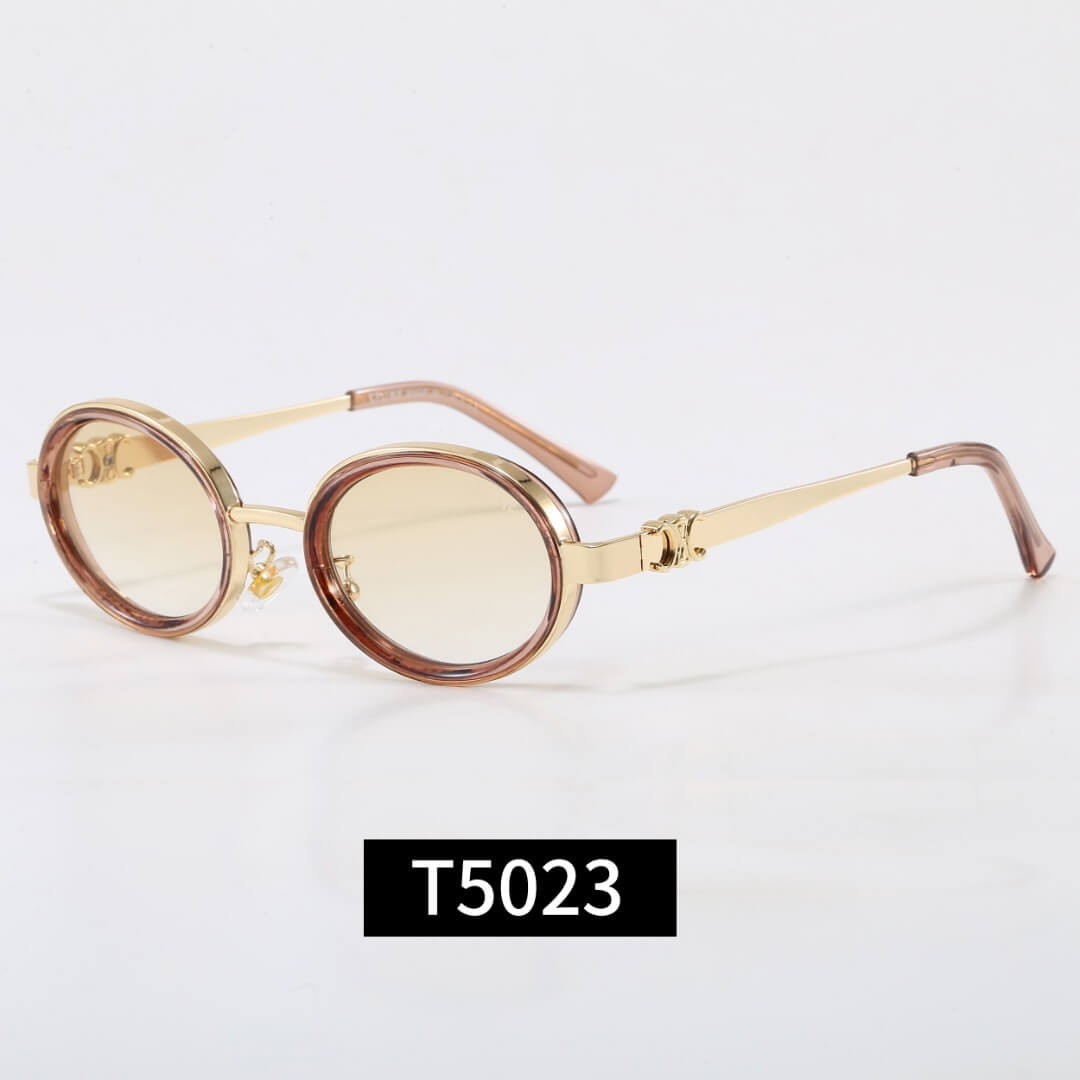 Round Metal Frame Triomphe Sunglasses